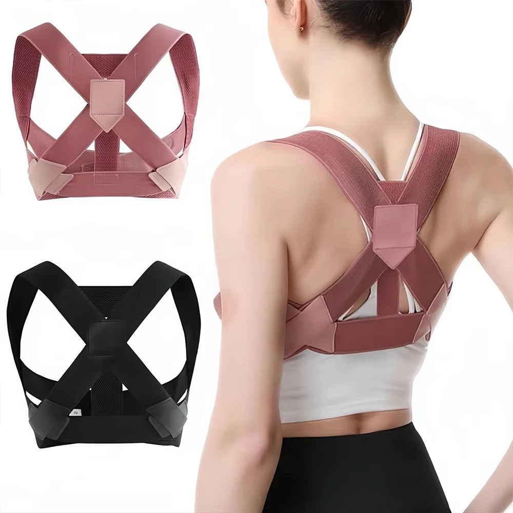 Corretor postural com suporte para lombar