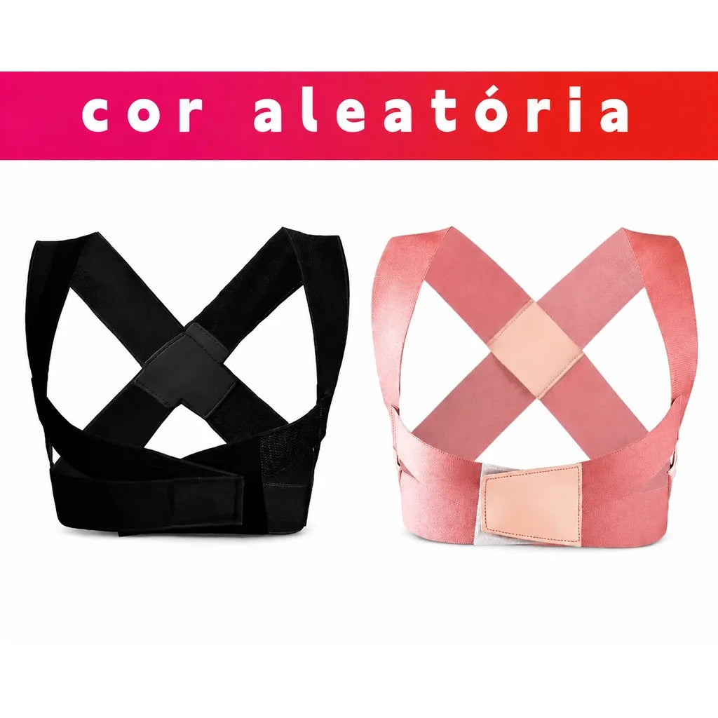 Corretor postural com suporte para lombar